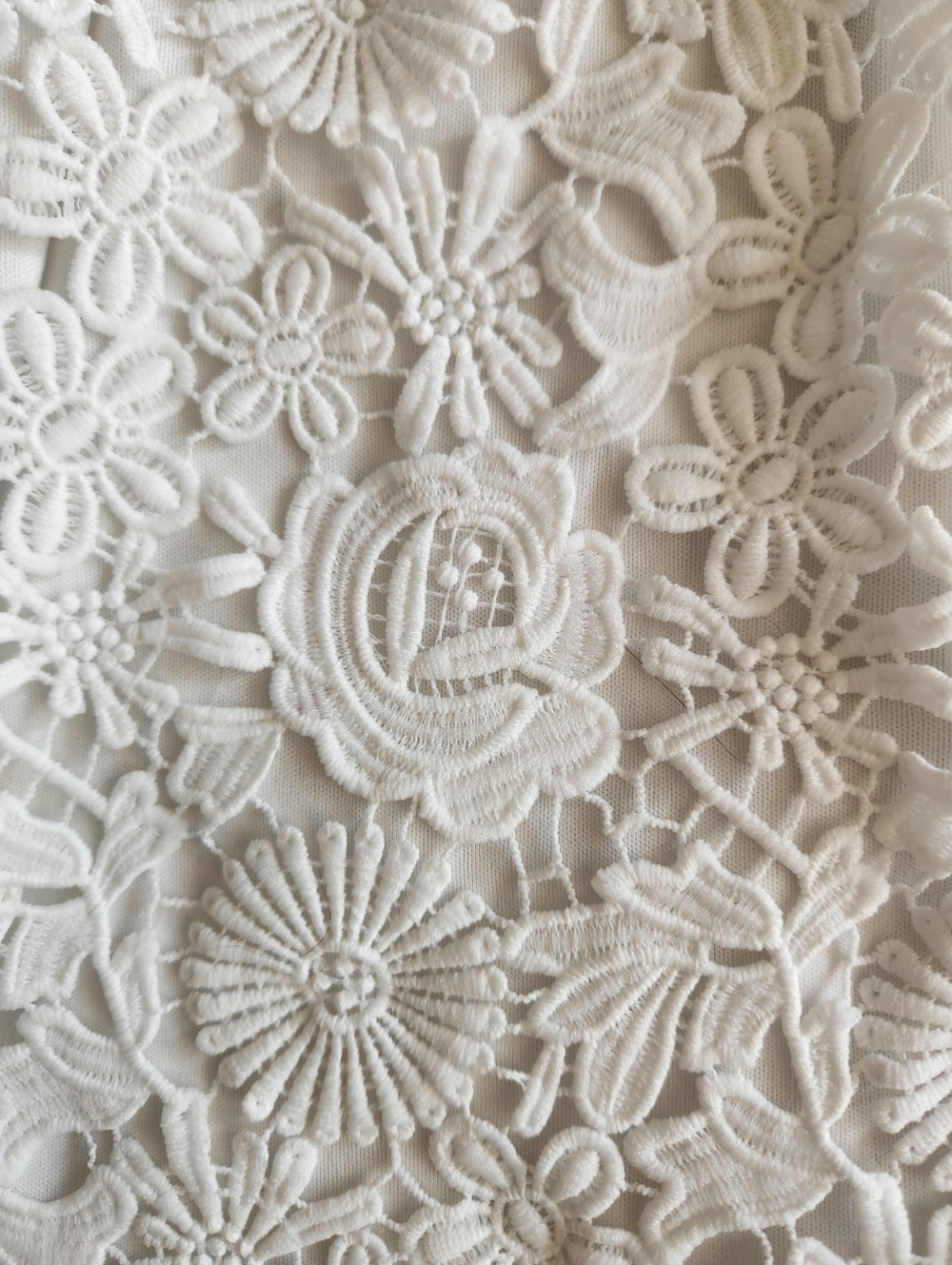 Lulus Love Poem Lace White Floral Lace Halter Mini Women’s Dress S - Picture 11 of 13